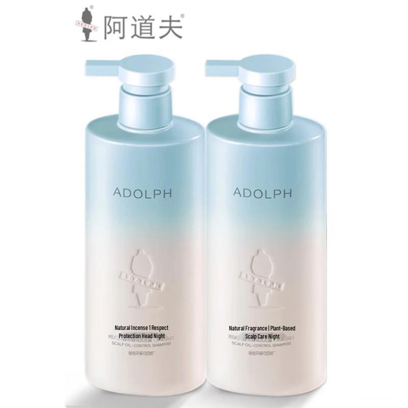 Adolph Natural Fragrance Scalp Oil Control Shampoo Set 2x400ml