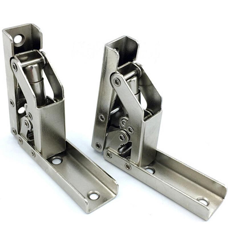 Folding 90 Degree Hinge Table Leg Brackets Foldable For Table Chair Extension Tables Foldable Self Locking Fold Feet Hinges