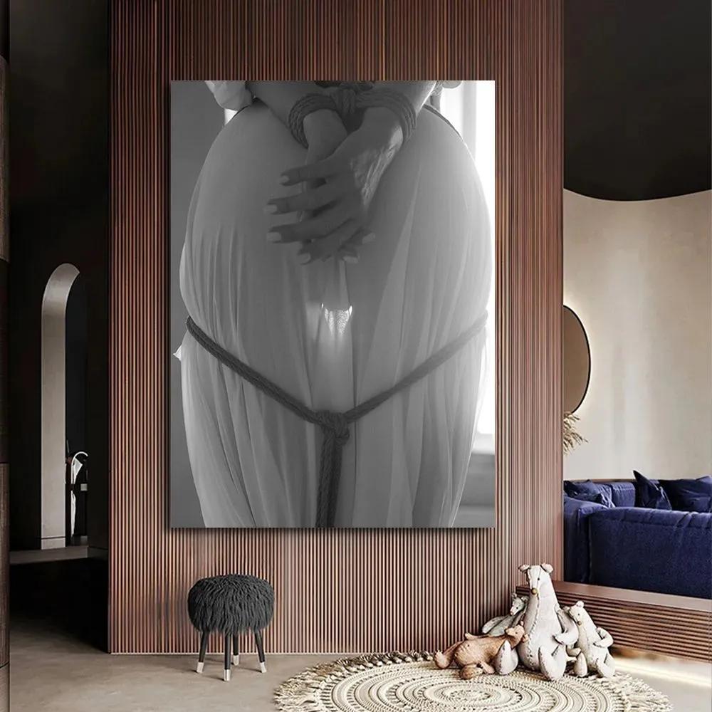 20x30cm Metal Poster Erotica Nude Sex BDSM Shibari Art