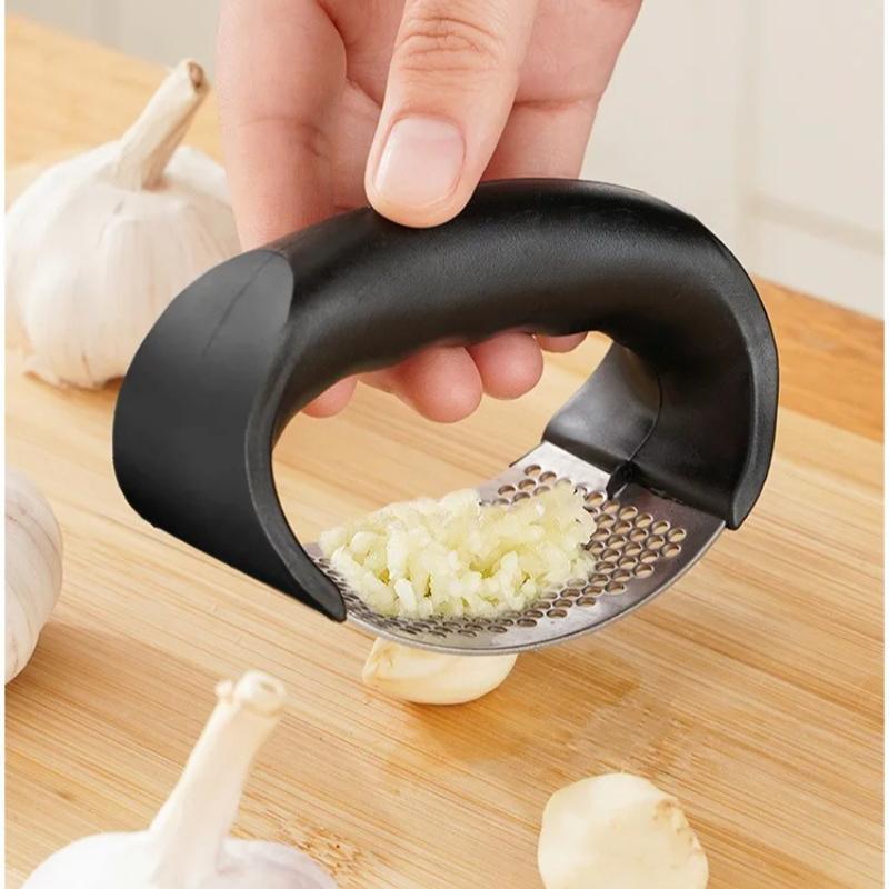 Frantoio per aglio in acciaio inossidabile Tritacarne manuale per tritare l'aglio Utensile per frutta e verdura Accessori per la cucina Gadget