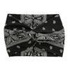 Flower Type European and American Wide Edge Cross Headband Women's Running Yoga Bag Hair Headscarf Outdoor Sports Super Wide Headband