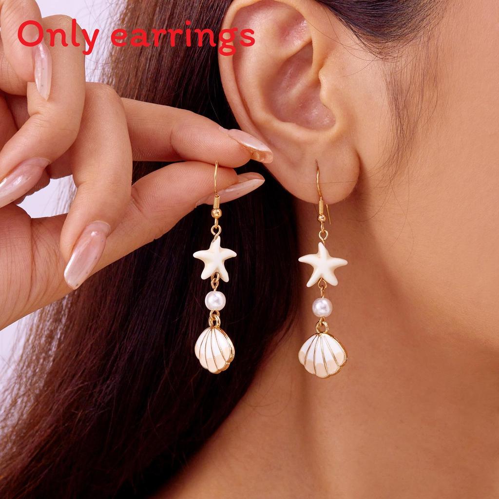 Summer Shell Ear Jewelry For Women Oceaninspired Fashion Accessories With Durable Coating