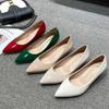 Fashion Women Low Small High Heels Shoes Brief Japanned Leather Pumps Big Size 41/42/43 Ladies Work Office Shoes Bridal Chaussures Femme