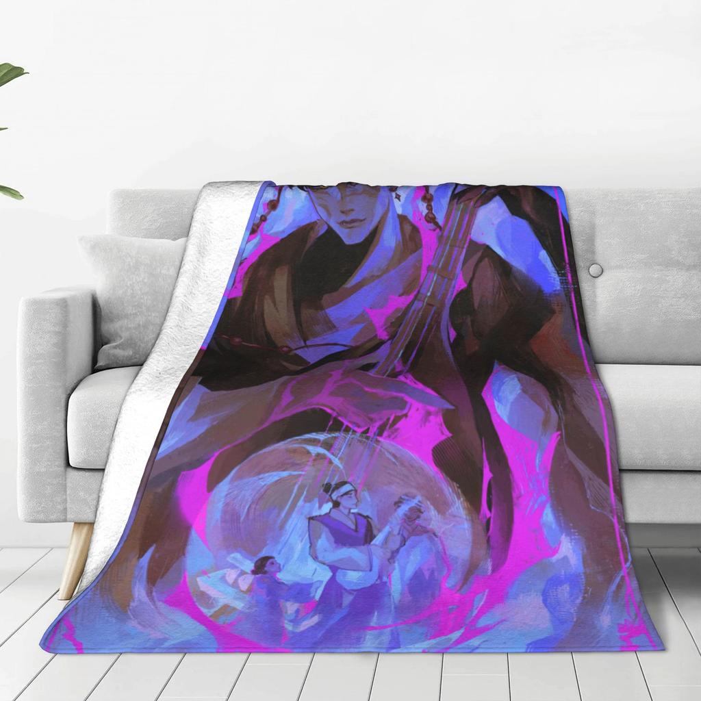 KPOP DEMON HUNTERS Saja Boys Jinu Blanket  Soft Warm Novelty Plush Throw Blanket For Children Outdoor Flannel Bedspread Cover