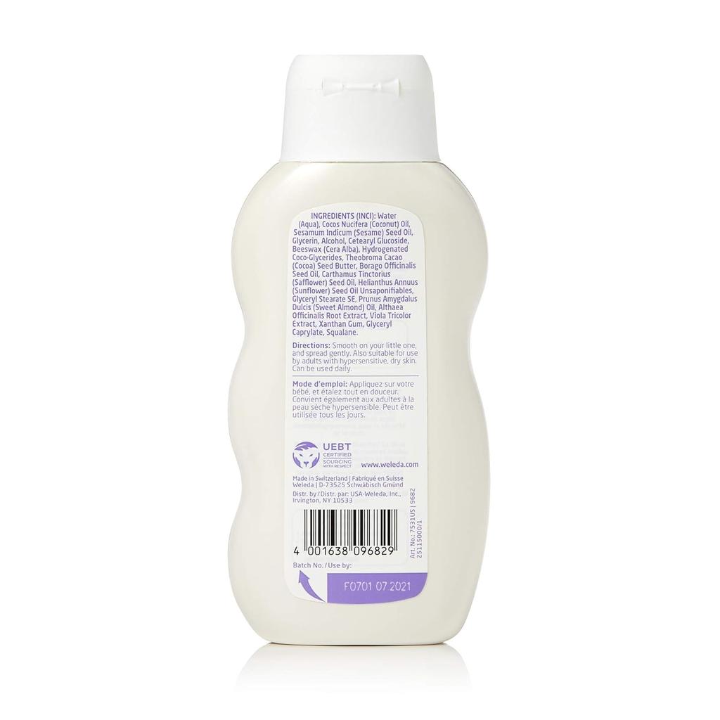 Weleda Mallow Body Lotion, 6.8 Fluid Ounce