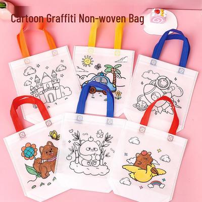 DIY Cartoon Doodle Tasche: Handgefertigte Vlies-Malertasche für Kinder und Schüler