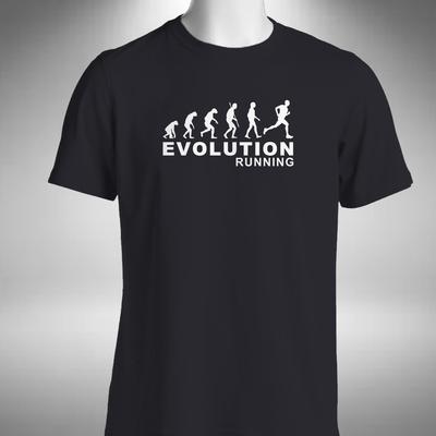Lauf-Evolution T-Shirt Lustiger Jogger Läufer Joggen Laufen Marathon