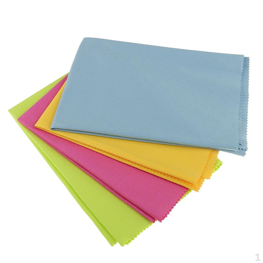 Large set of 4 Eyeglass Cleaner Microfiber Cloth - Glasses For All Gentle Surfaces,