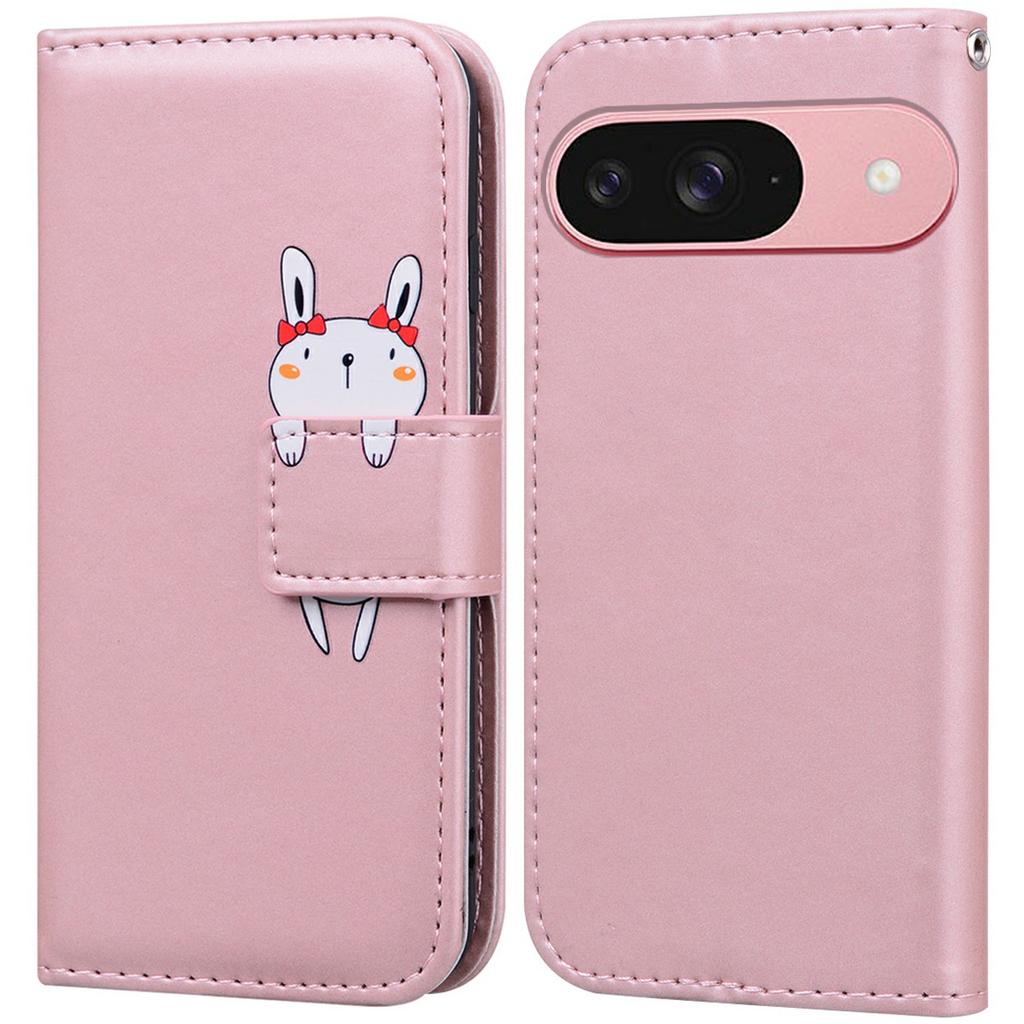 For Google Pixel 9/9 Pro Case Cartoon Pattern Wallet Leather Phone Cover