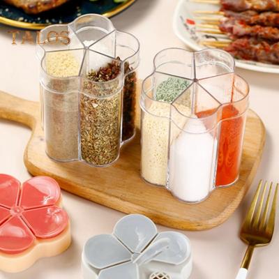 Seasoning Jar Transparent Dustproof Food Grade Practical Salt Pepper Sugar Seasoning Bottle Spice Jar Cooking Gadgets