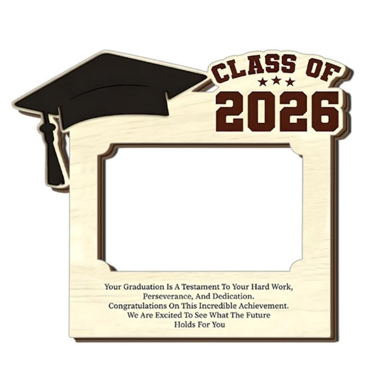 Elegant Wooden Picture Frame Solid Wood Photo Frame Specially Designs for 2026 Graduate to Display Treasure Moment