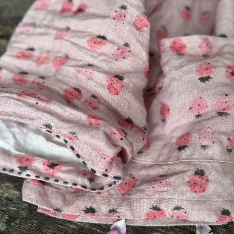 Johnature Camisas Florales Estampado Vintage para Mujer Rosa Cuello Redondo Manga Larga Blusas Otoño Bolsillos Botón Camisas Sueltas