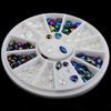 1 Box Weiß Schwarz 3D Jelly AB Acryl Rad Nagel Aufkleber Dekoration DIY Nail art Tipps Schmuck Strass Maniküre werkzeuge