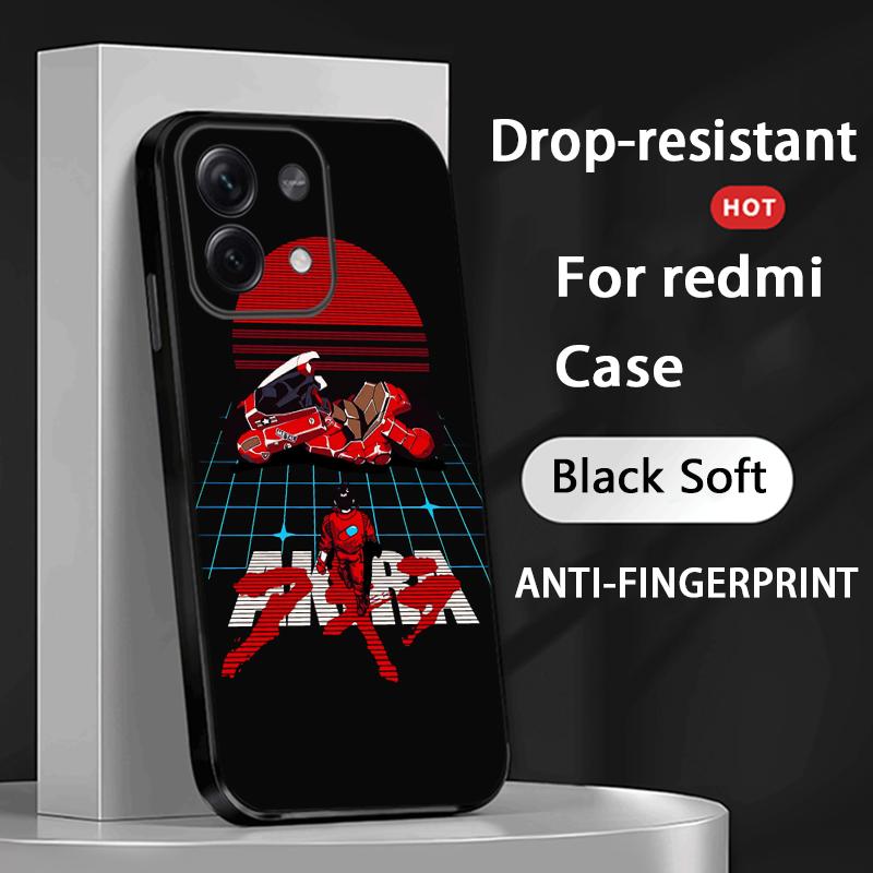 Akira classic japan anime pattern Phone Case For Redmi Note 14 13 12 11 Pro Plus S 5G 14C A3 Soft Black Phone Cover