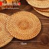 Rattan Heat-Resistant Insulation Mat for Pots, Bowls, Plates, Coasters, Teapots, and Casseroles