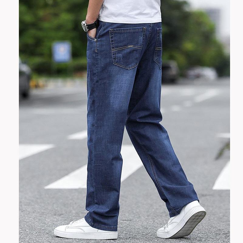Spring Stretch Jeans Pantaloni in denim casual all-match da uomo Pantaloni da  lavoro Di mezza età Plus Size Pantaloni in denim larghi dritti acquista in  modo economico — spedizione gratuita, recensioni reali