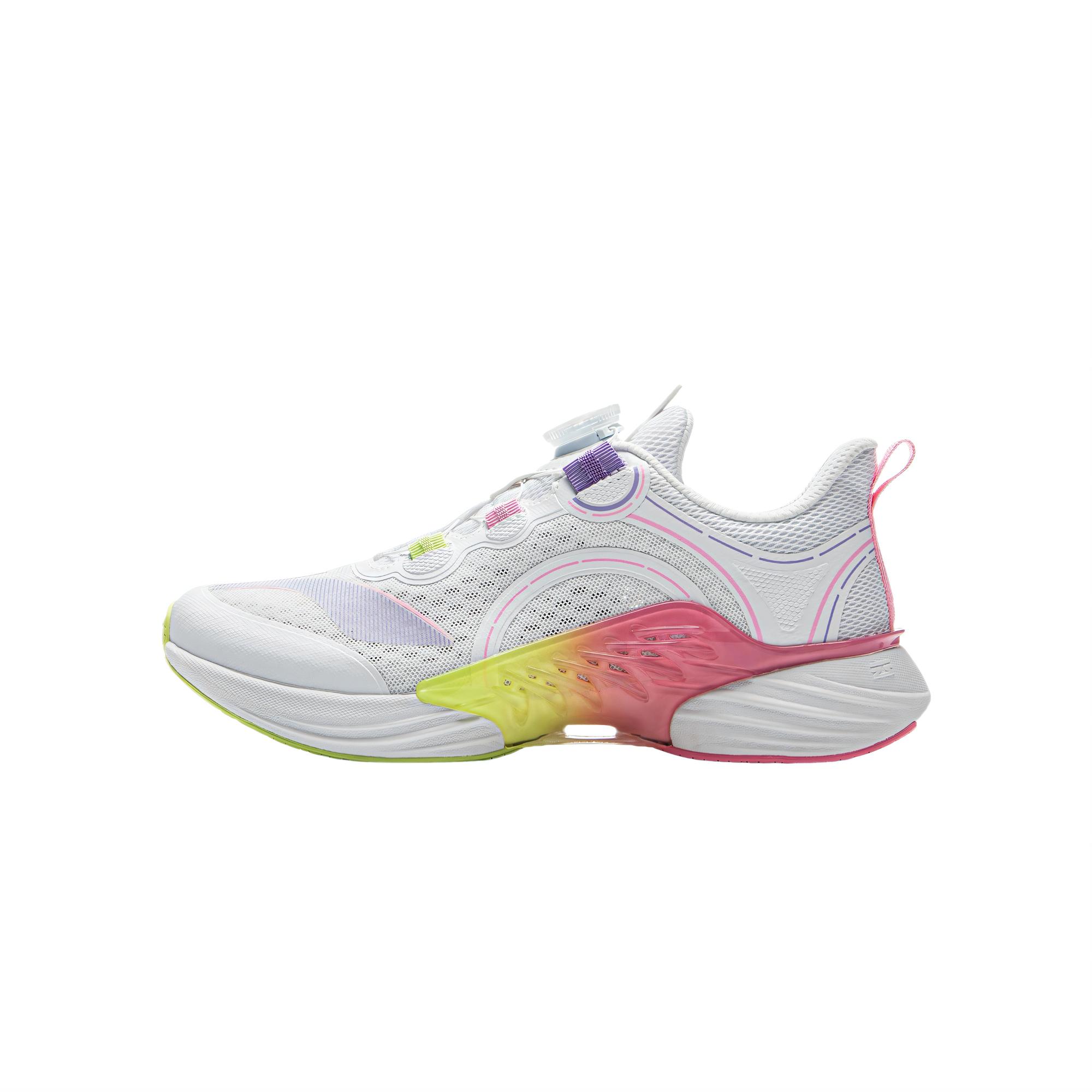 

Li Ning Kids Floating Pre Running Non-Slip Shock Absorbing Breathable Low-Top Running Shoes Men running shoes Standard-White YKFU050-8 33