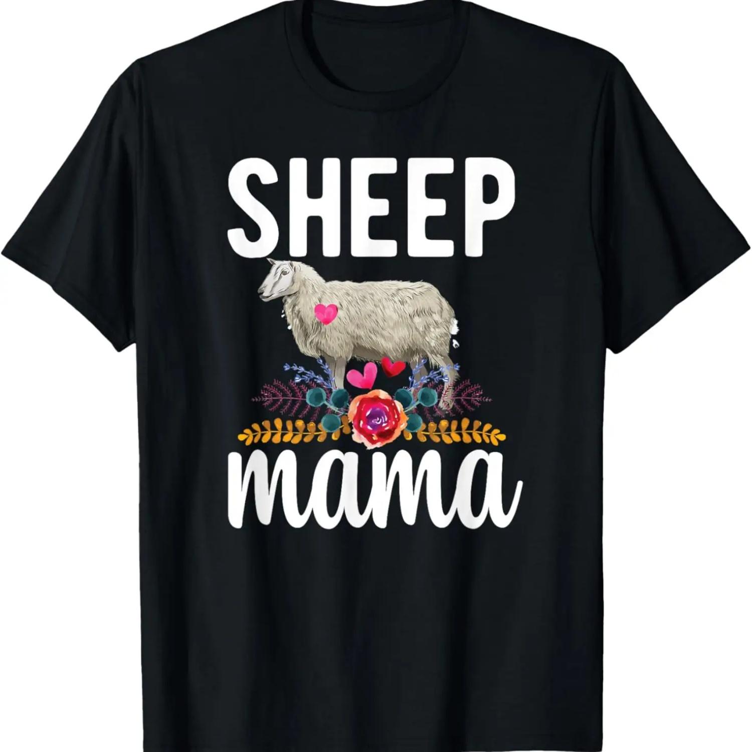 Proud Sheep Mama Sheep Farmer Sheep Owner Sheep Girl T-Shirt XXXXXL чёрный