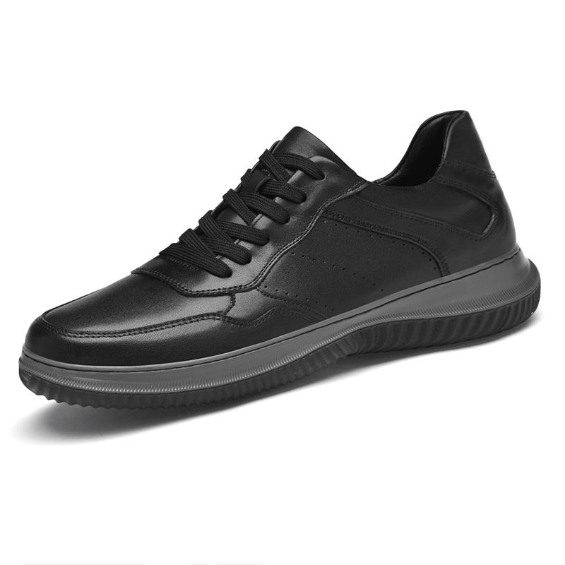 Fashion Genuine Leather Mens Skateboard Shoes Lightweight Sneakers High Quality Male Skateboard Footwear Casual Shoes New Comfy Trainers