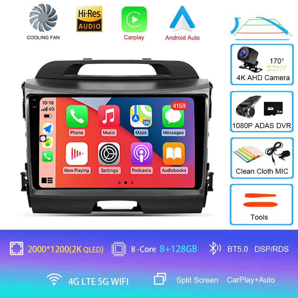 Android 14 Car Radio For Kia Sportage 3 SL 2010 - 2016 Multimedia Video Player Navigation GPS No 2din 2 din dvd