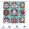 Cozy Plush Bathroom Curtains With Christmas Cartoon Animal Print Blue Shower Curtain Set For Home Decoration In Bathrooms