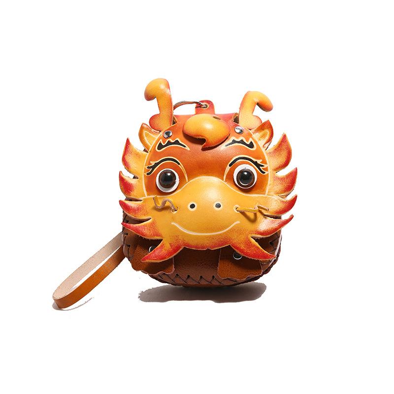 

Жіноча сумка мила сумка для змін із зодіакальним принтом 2025 нова мультяшна смішна дівоча міні-сумка для ключів для носіння в руці помаранчевий