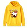 Cute Cartoon Strawberry Bear Print Kids Hoodie, Soft Casual Long Sleeve Pullover Sweatshirt for Boys Girls, Lovely Heart Pattern Daily Wear Tops for C