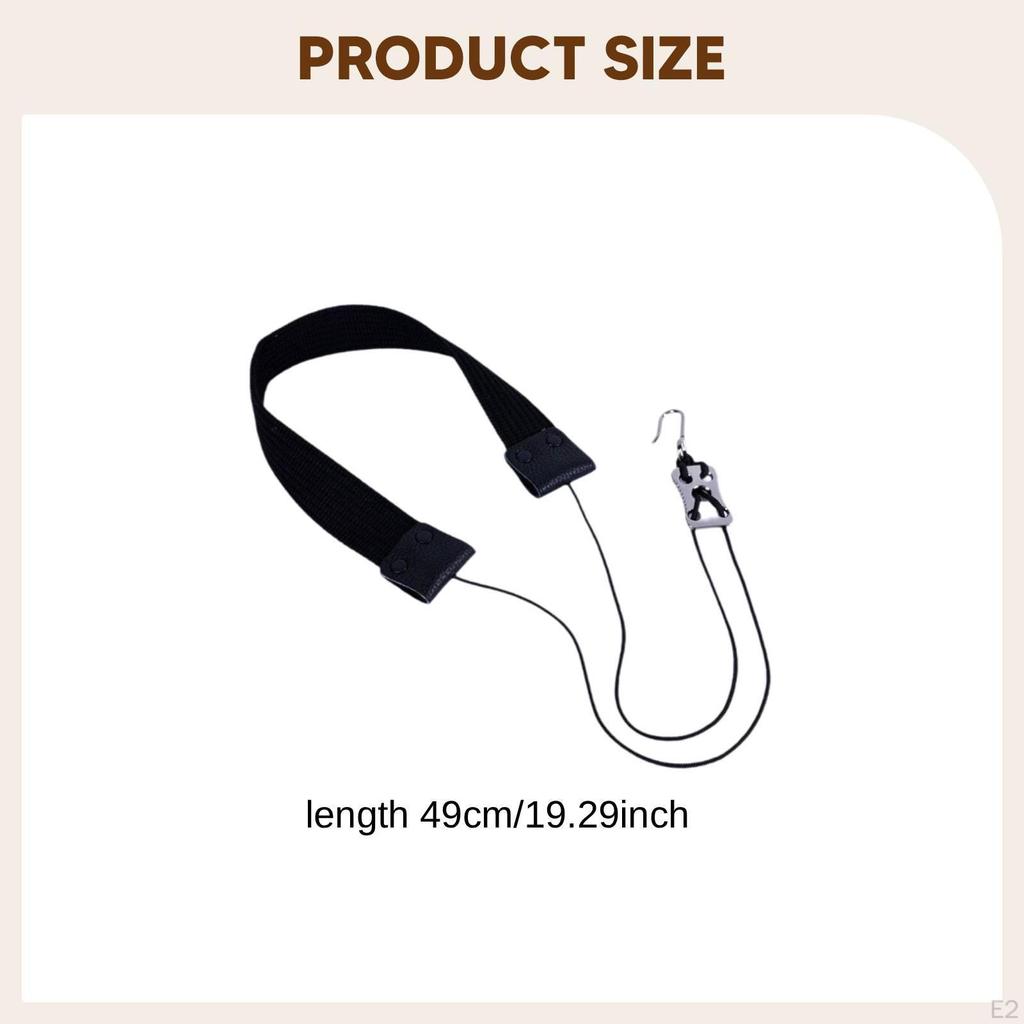 A Fashionable, Padded, And Adjustable Universal Neck Strap for Baritone Saxophone Stage