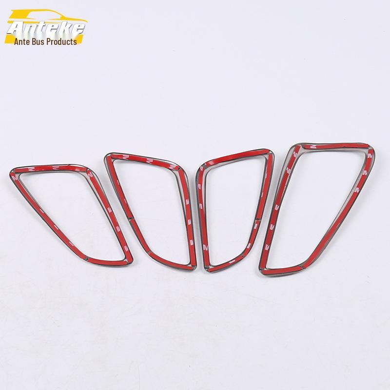 Kompatibel med 15 Focus-modeller: Rostfritt stål Inre handtag Ljus ring & Dörr Armstöd Grepp Klistermärke