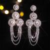 Original Design Long Diamond Earrings