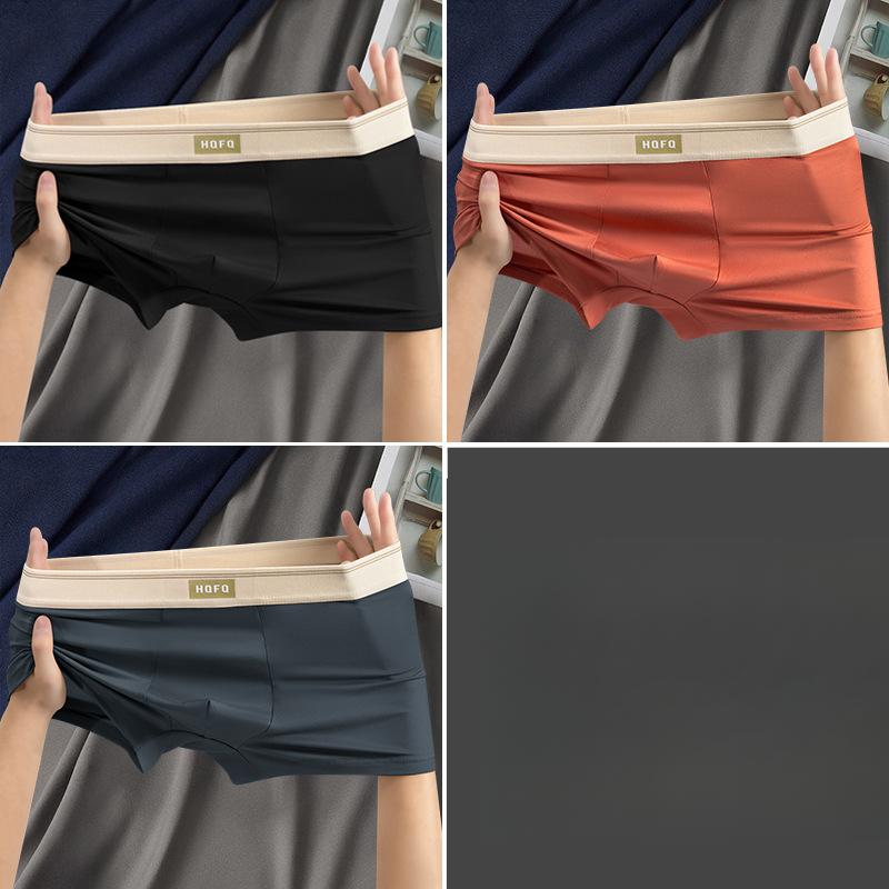 3pcs Men's Breathable and Comfortable Mid Waist High Stretch Men's Plus Size Underwear Breathable Men's Underwear Boxer Brief