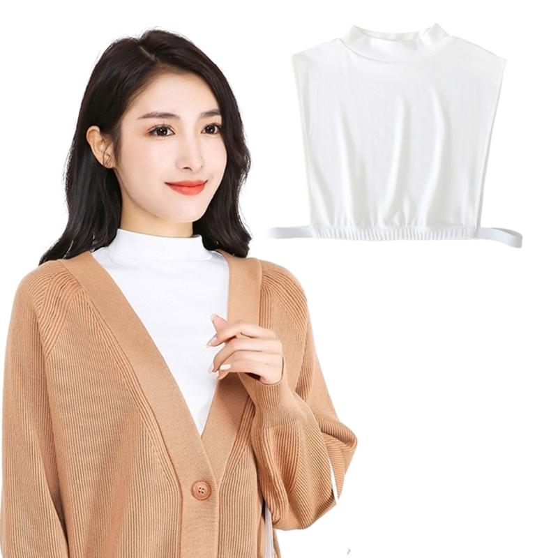 Women's Removable Half Top Collar Fashionable Half Top Blouse Accessory