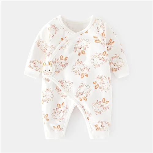 0-6M Newborn Baby Girl Boy Romper Cotton Print Infant Jumpsuit Casual Newborn Clothes For Girls Boys Spring Autumn Clothing New