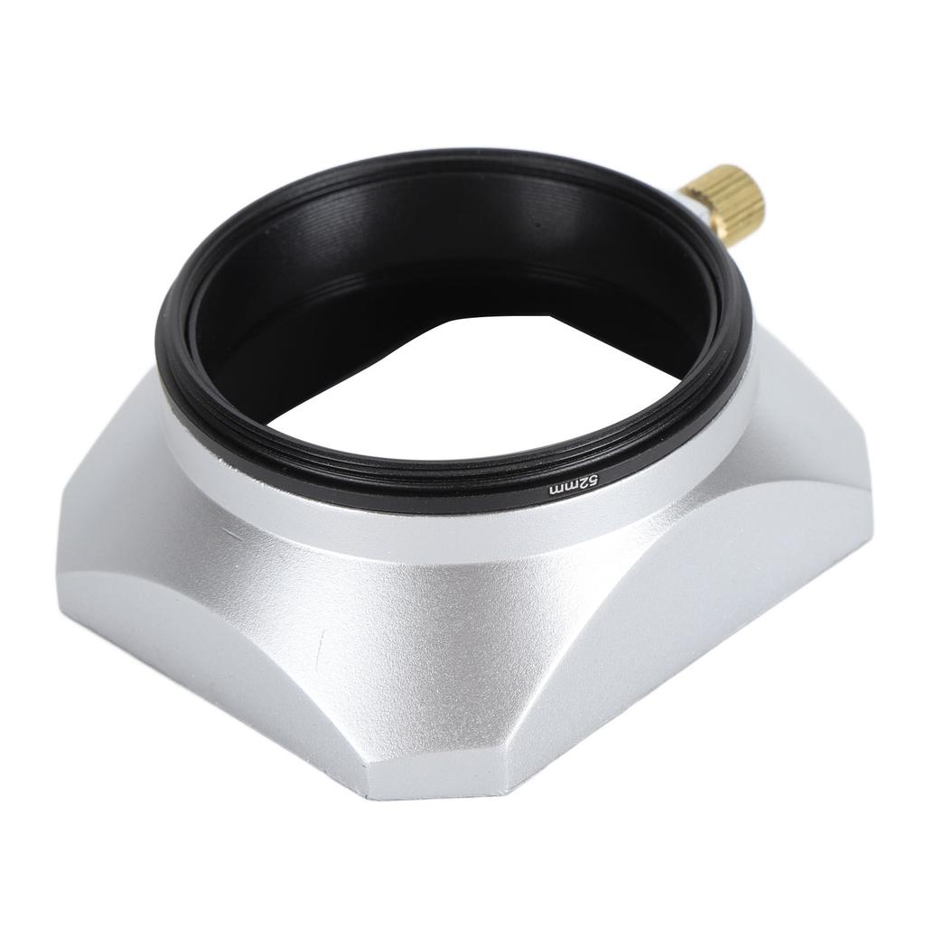 52mm Metal Lens Hood Matte Interior Camera Lens Hood Sunshade for 52mm Camera Reduces Lens Flare and Glare Blocks
