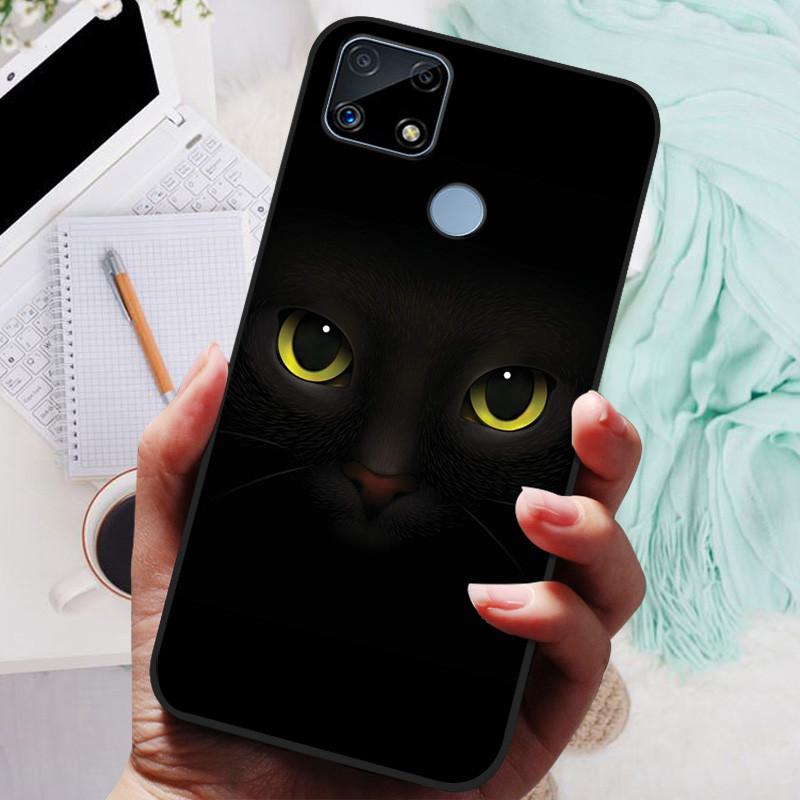 Pro Realme C25s pouzdro Soft TPU silikonový kryt na telefon pro OPPO Realme C25 pouzdro Bumper C25S RMX3195 C 25S nárazuvzdorný kryt Coque