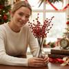12Pcs 35/40cm Simulated Red Berry Artificial Red Berries Fruit Wedding Home Table Party Decor Christmas New Year DIY Bouquet
