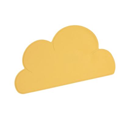 Cloud Shape Nonslip Pet Food Mats Thick Silicones Waterproofed Feeding Pad For Indoor Outdoor Use