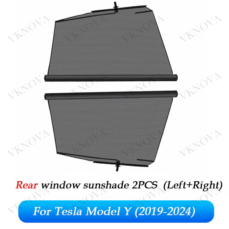 For Tesla Model Y Juniper 2025 2026 Model 3/Y/X 2017-2026 Car Sunshade Side Window Sunshades Window Sunburn Protective Cover