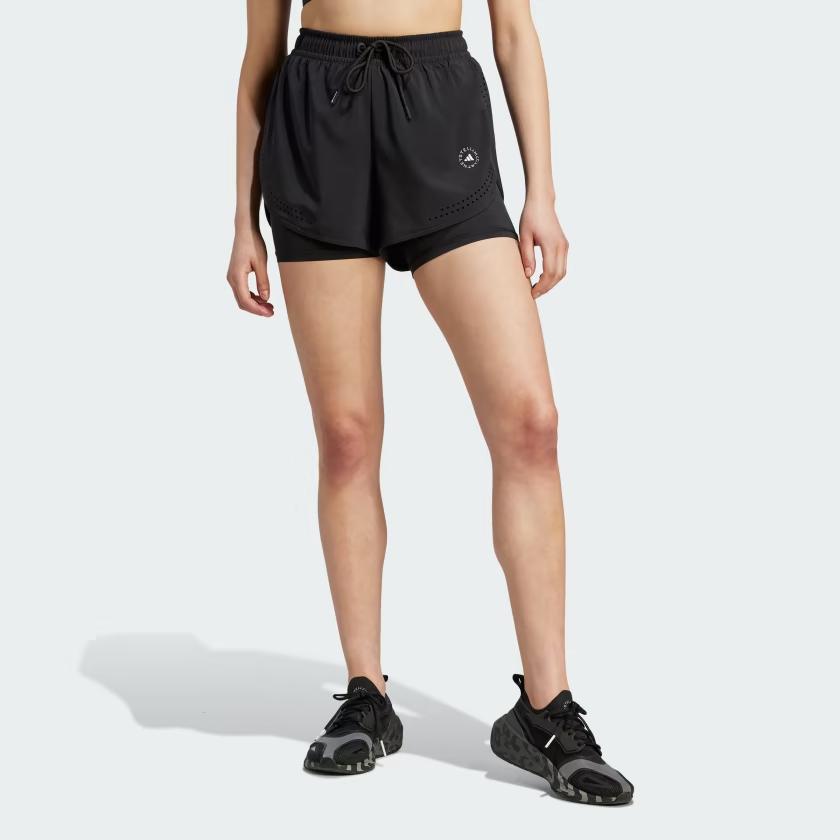 adidas X Stella McCartney Truepurpose Pantaloncini da Allenamento 2-in-1 Pantaloncini da Donna Neri IB6824