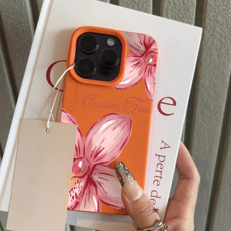 Pink Sweet Lily Pattern Phone Case For iPhone 17 Pro 16 15 14 Plus 13 12 11 Pro Max Pro 16E 17 Air Shockproof Soft Cover