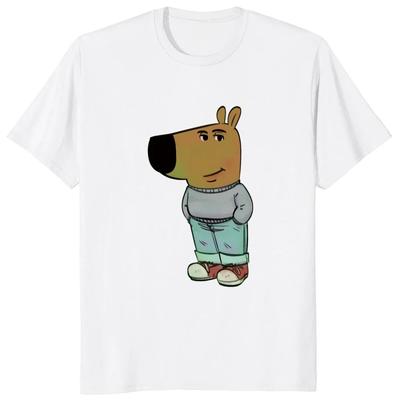 Camiseta de Chico Tranquilo Divertida Meme de Perro Tendencia Y2k Gráfico Impresión 3D Ropa Camisetas Suave Camiseta para Hombre Tops