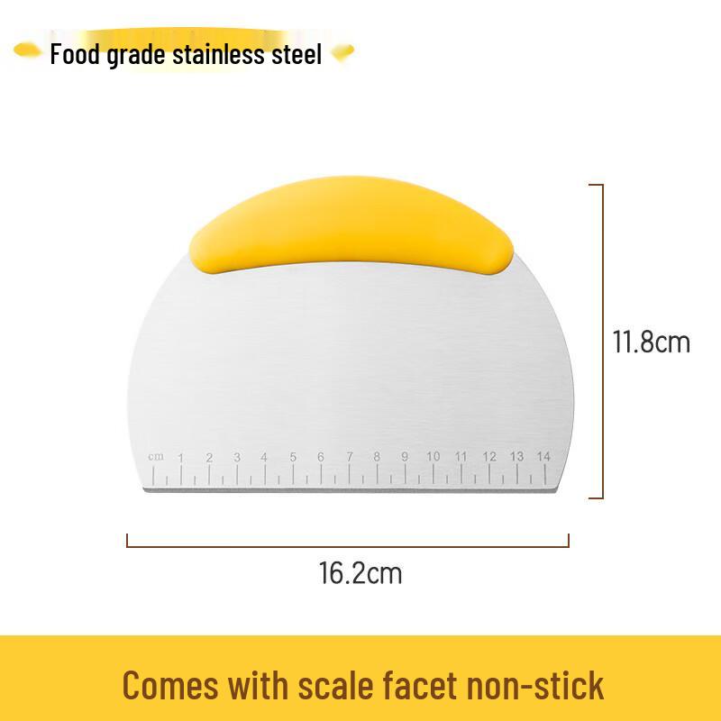 Shuangqiang Stainless Steel Dough Scraper with Scale