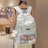 Schoolbag High Value Fresh and Cute Candy Color New Japanese Star Bar Pain Bag High School Students Large Capacity Backpack