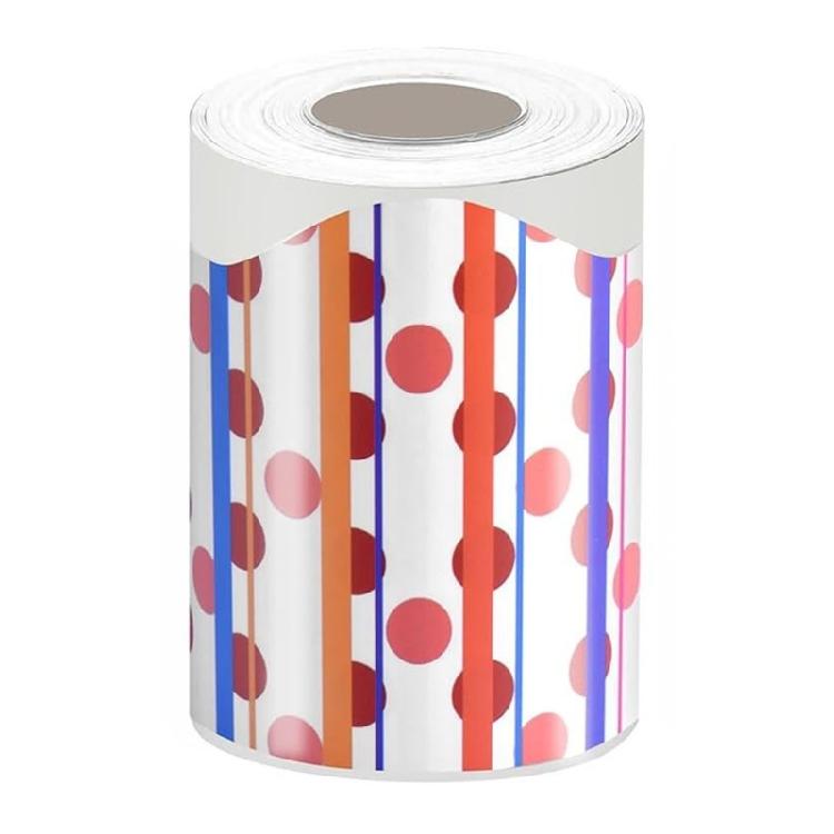 

10m Colorful Dots Classroom Borders Adhesive Bulletin Board Borders Back-to-School Bulletin Board Trim Decorations