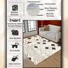 Moroccan Inspired Rug, Geometric Diamond Patterned, Non-Slip Living Room Rug, Kitchen Rug, Area Rug
