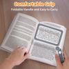 4x Rechargeable Reading Magnifying Glass With 10 Led Lights Handheld Illuminated Magnifier Folding Loupe Large Lens For Seniors