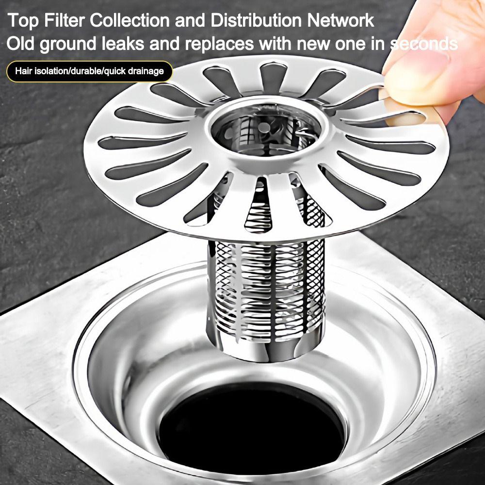 New Self-draining Floor Drain Core Anti-Odor Anti-Clog Floor Drain Filter Mesh Shower Drain Stopper Universal