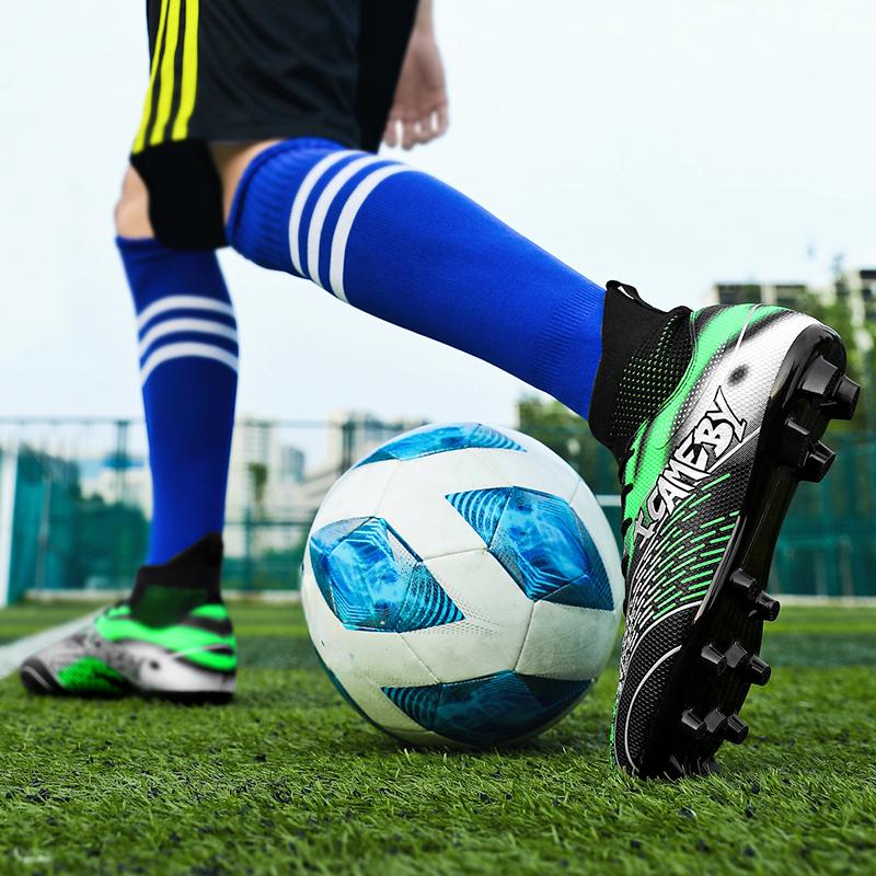 Fußballschuhe High-Top Outdoor Herren Lange Nägel Sport Fußballschuhe Große Größe Junge Sport Fußballschuhe