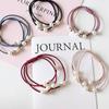 Korean High Elasticity Pearl Beaded Hair Tie - Versatile Three-in-One Hair Ring