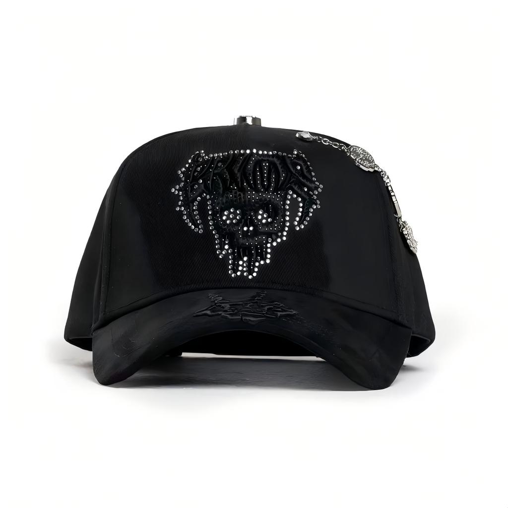 Wholesale Yo No Pesco Star Satin Lined Terry Dobby Embroidered Bling Sports Cap 5 Panel Rhinestone Brim Baseball Caps Barbas